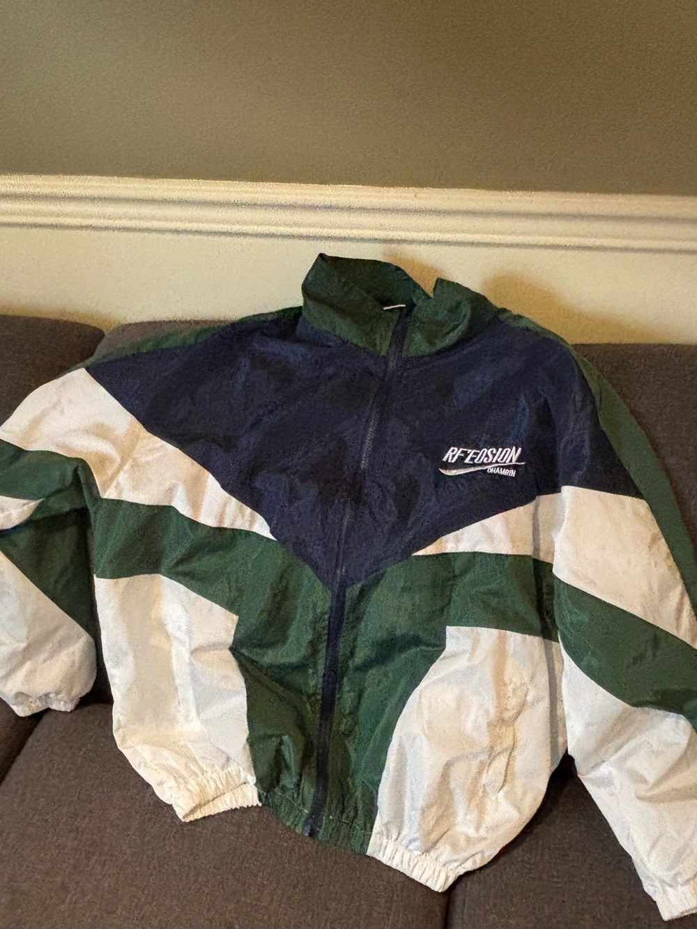 RF’ EOSION Ohamrin zipper bomber jacket rétro windbreaker jacket unisex XL